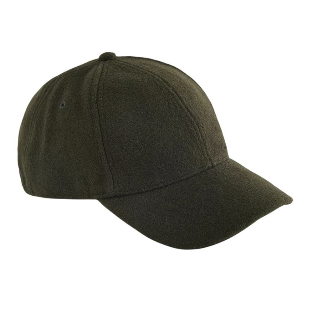 Beechfield 6 Panel Wool Blend Cap / Dark Olive